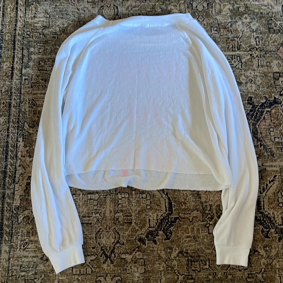 Wildfox Rose All Day Sweatshirt Round Neck Pullover Oversized - Picture 4 of 4